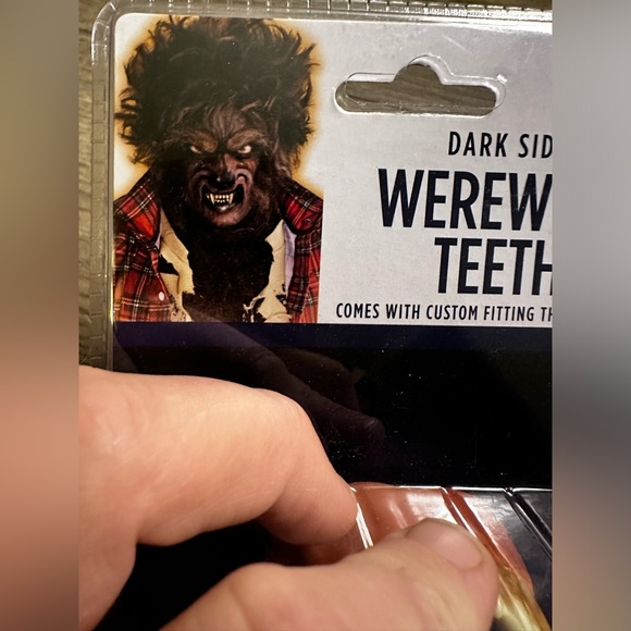Dark Side Werewolf Teeth Costume Accessory Halloween Cosplay Brand New - Picture 6 of 7